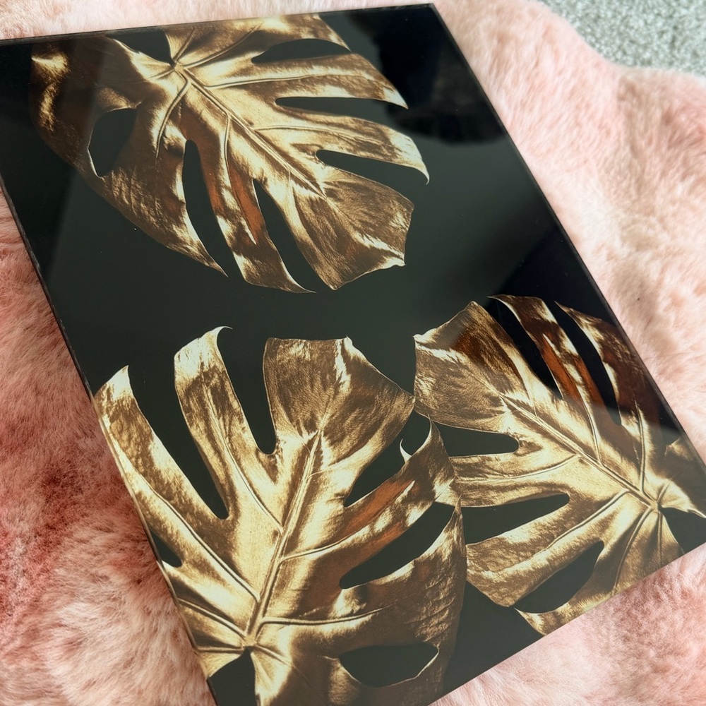 Acrylic 8.5x10 metallic gold Monstera Wall Art - Picture 4 of 8